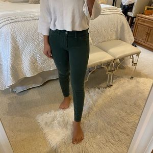 Dark green corduroy Anthropologie pants!